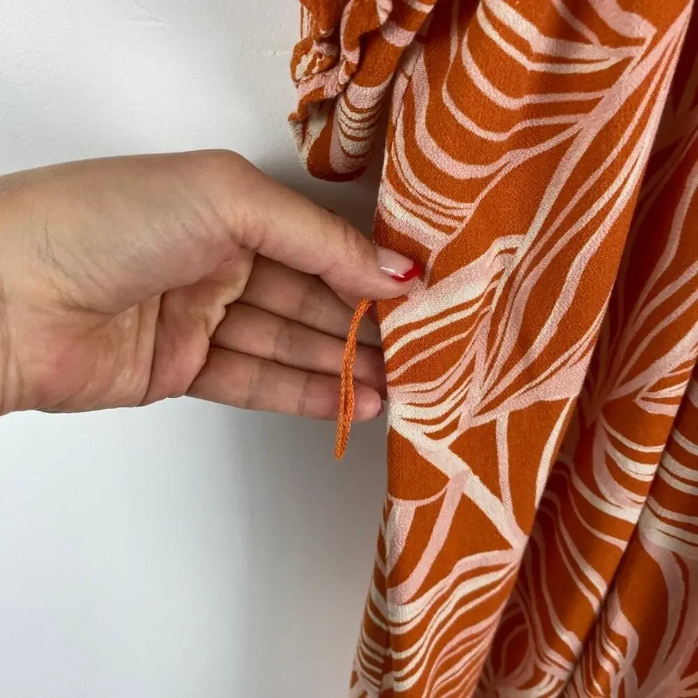 Eloquii Tropical Shift Dress Orange 22/24